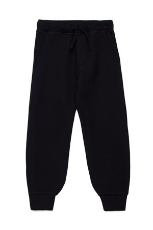 pantalone in cotone nero DSQUARED KIDS | DQ2458D0A9QDQ900